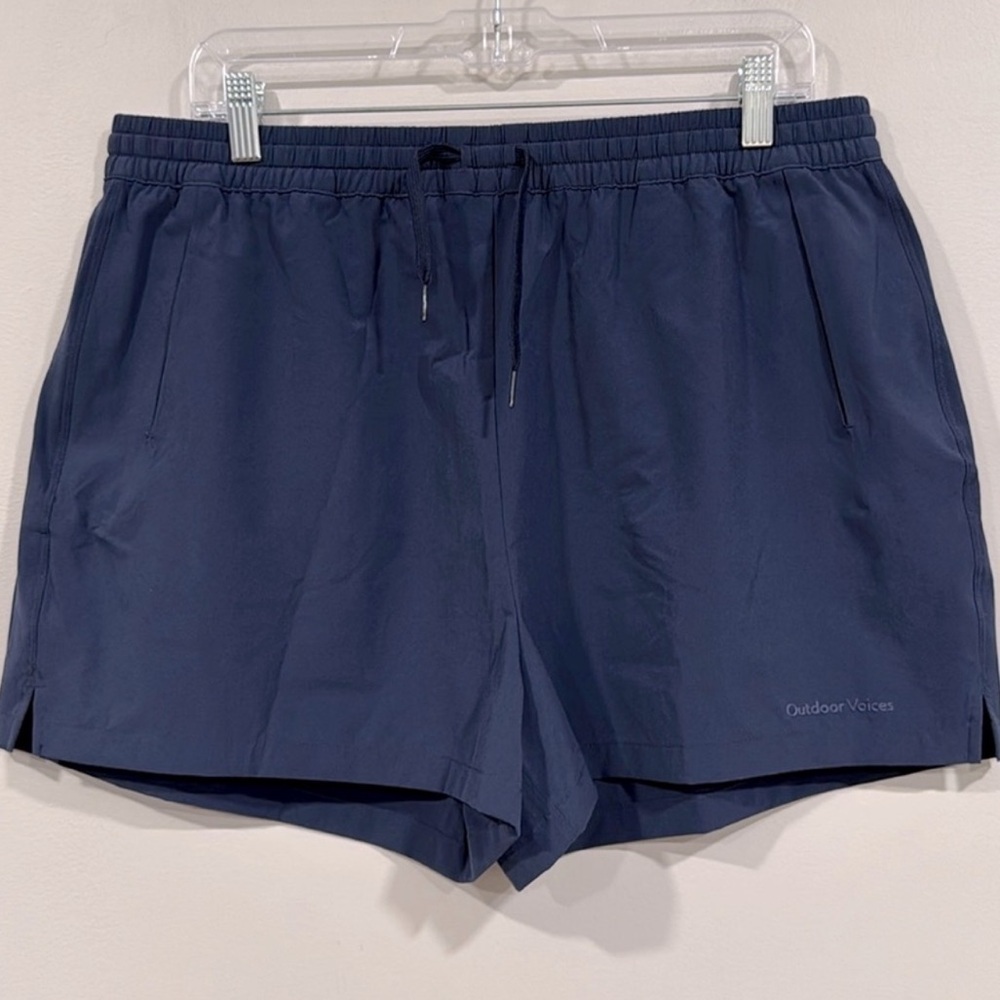 Outdoor Voices Navy Blue Pull On Athletic Doing Things 2.5” Shorts XXXL NWT